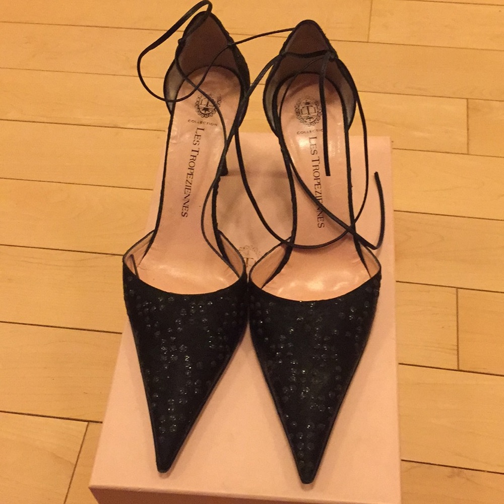 High heels dressy satin shoes